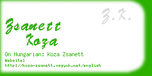 zsanett koza business card